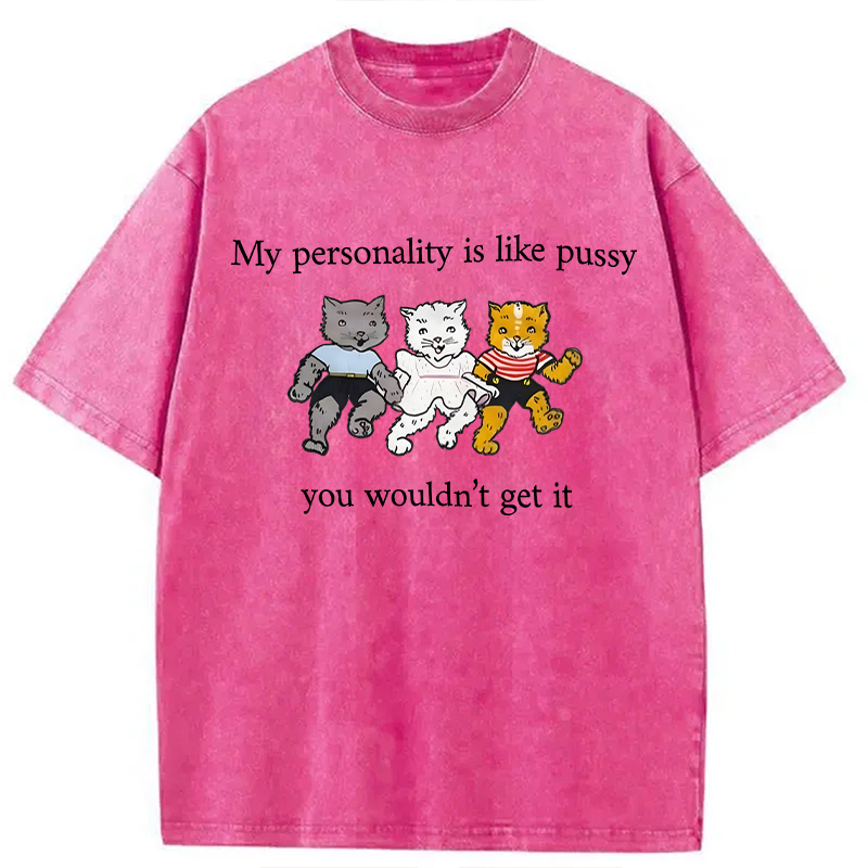 Modecanvas My Personality DTG Printing Washed T-Shirt