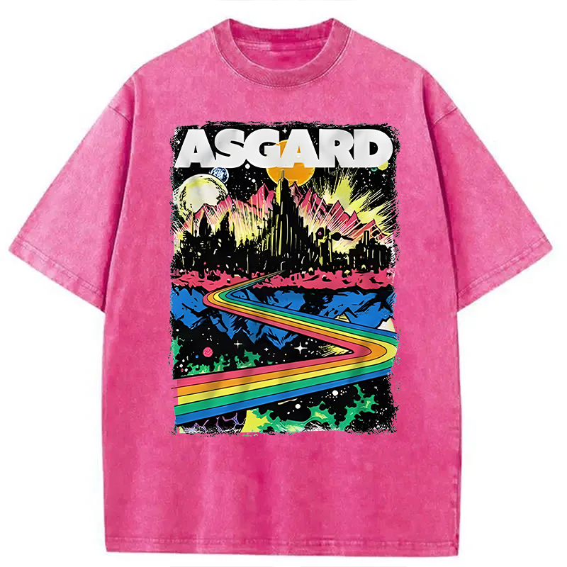 Modecanvas Home of the Gods DTG Printing Washed T-Shirt