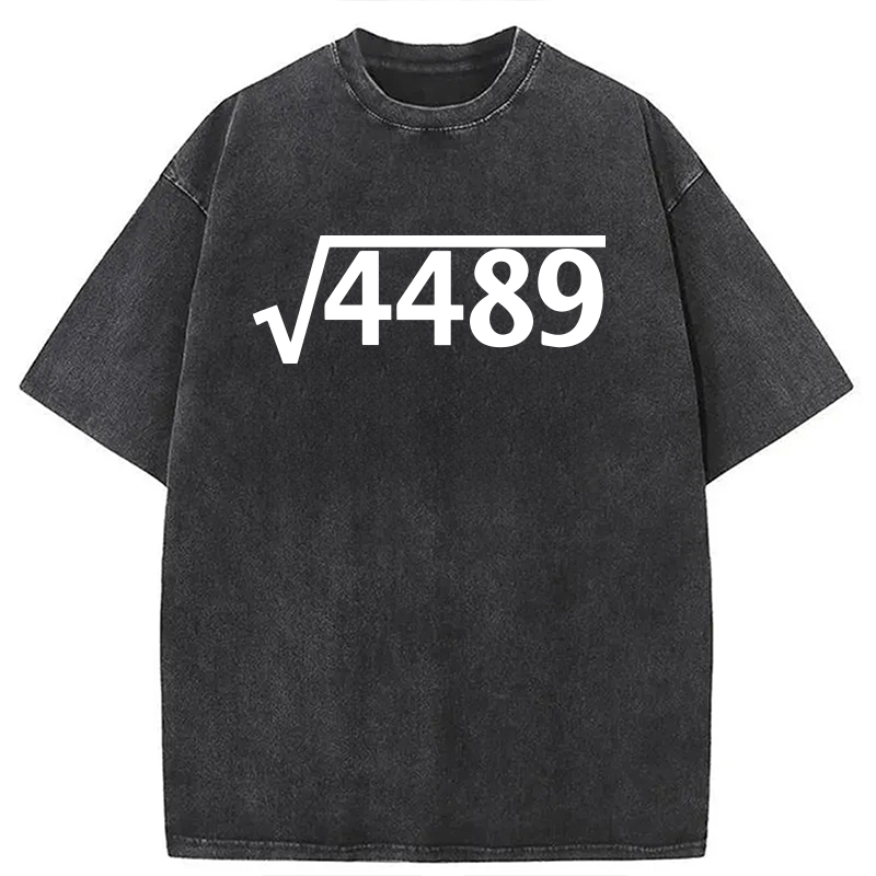 Modecanvas Square Root 4489 DTG Printing Washed T-Shirt