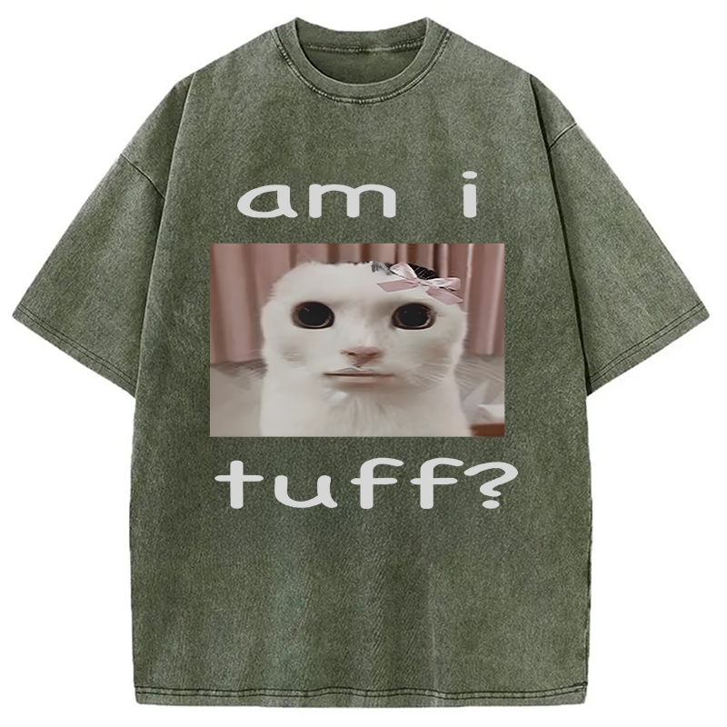 Modecanvas Am I Tuff? DTG Printing Washed T-Shirt