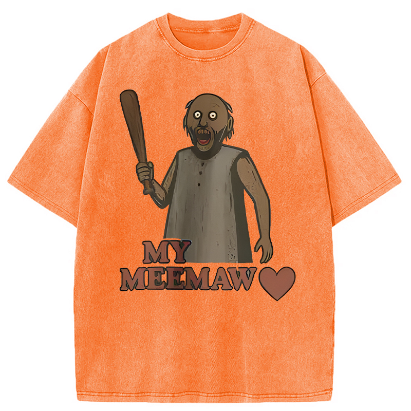 Modecanvas My Meemaw Meme DTG Printing Washed T-Shirt