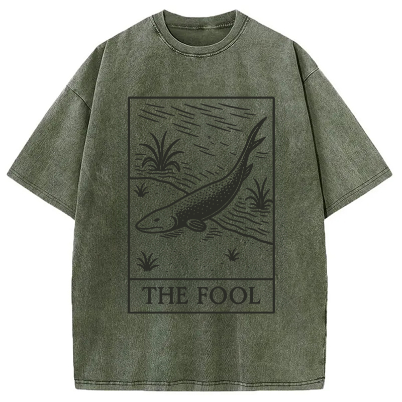 Modecanvas The Fool Washed T-Shirt-modecanvas