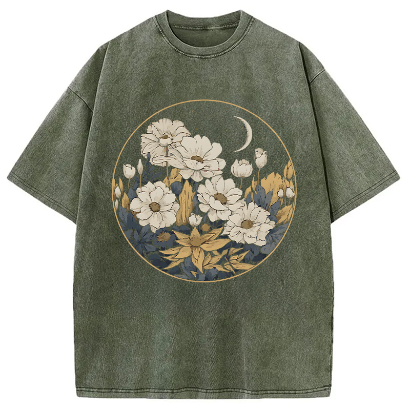 Modecanvas Blissful Harmony DTG Printing Washed T-Shirt