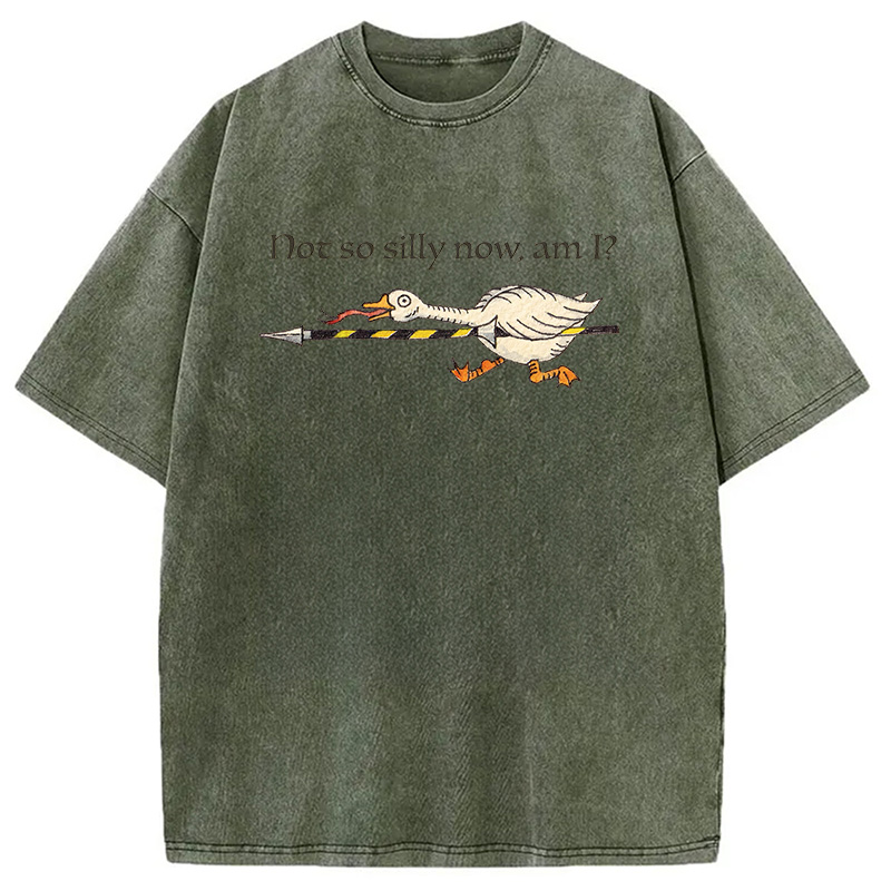 Modecanvas Not So Silly Now Am I? DTG Printing Washed T-Shirt