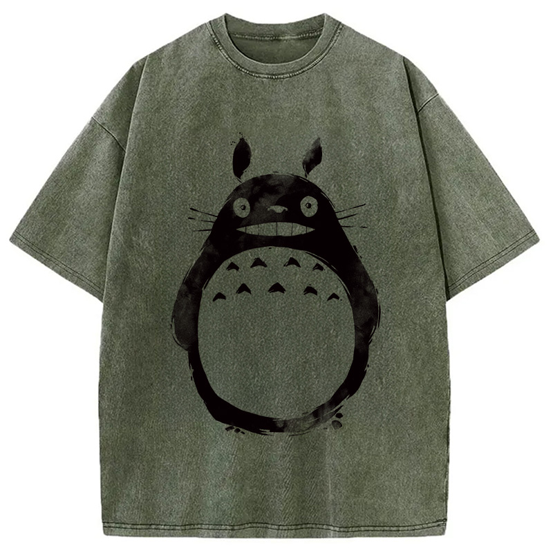 Modecanvas Forest Spirit Ink Washed T-Shirt