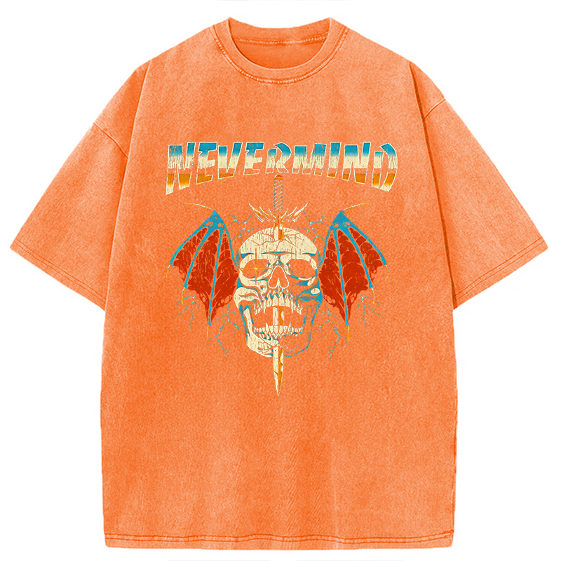 Modecanvas Nevermind DTG Printing Washed T-Shirt