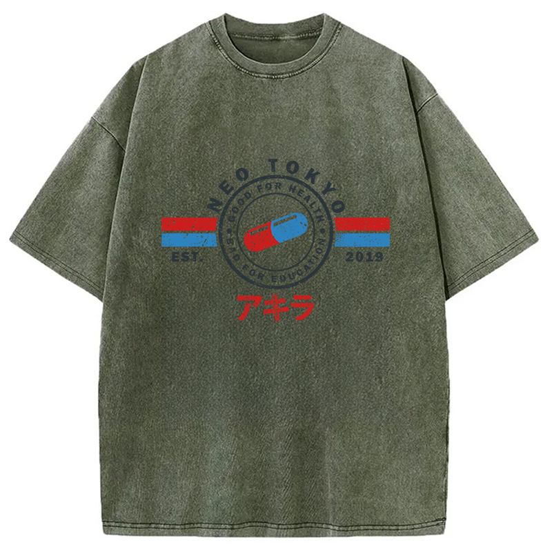 Modecanvas The Capsules Neo Tokyo Washed T-Shirt