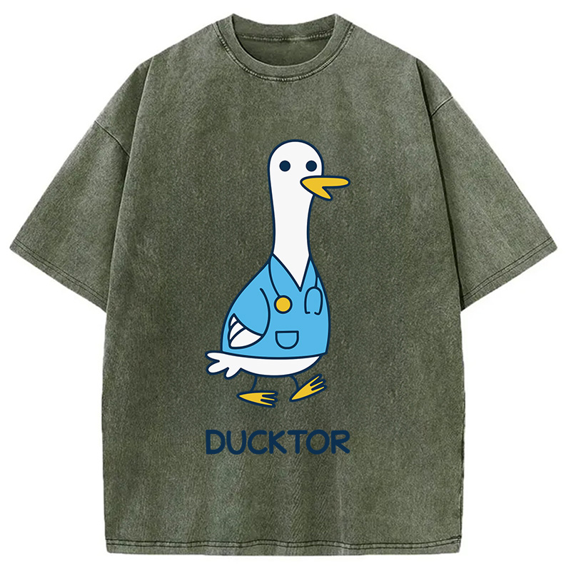 Modecanvas Ducktor DTG Printing Washed T-Shirt