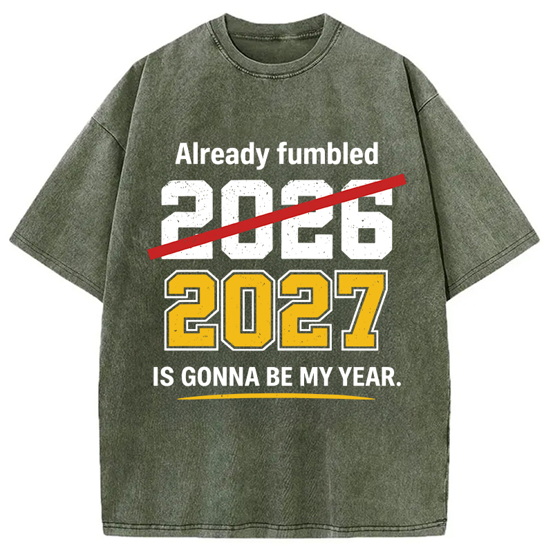 Modecanvas Already Fumbled 2026 DTG Printing Washed T-Shirt