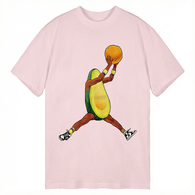 Modecanvas Avocado Basketball DTG Printing Classic T-Shirt-modecanvas