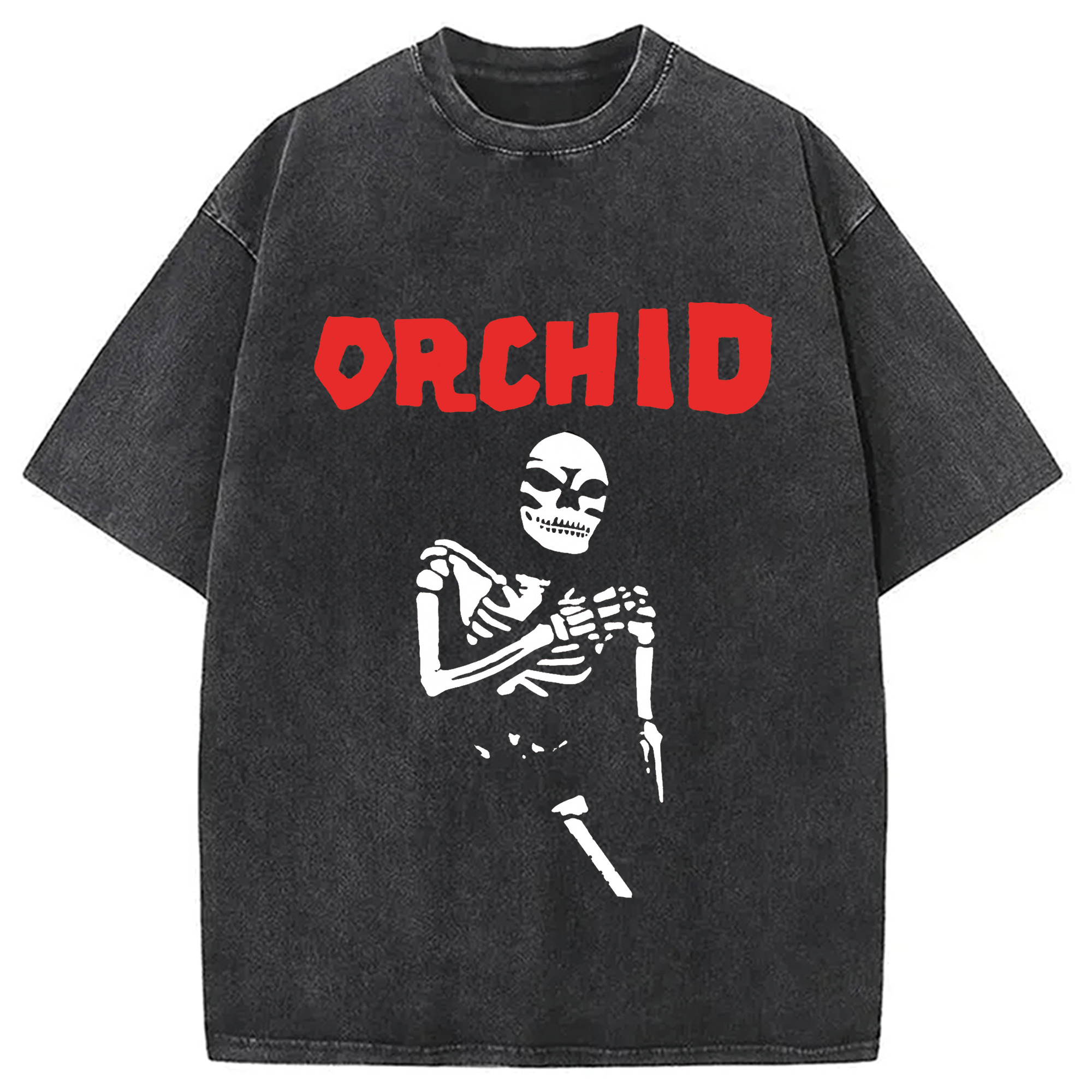 Modecanvas Orchid Chaos Is Me Washed T-Shirt