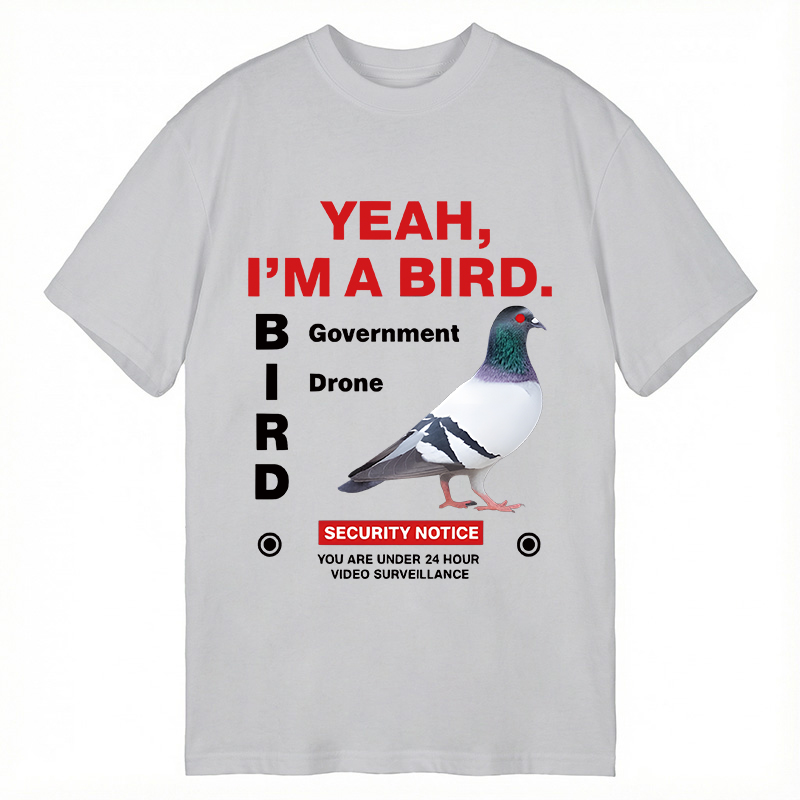 Modecanvas Government Funny Pigeon Puns DTG Printing Classic T-Shirt-modecanvas