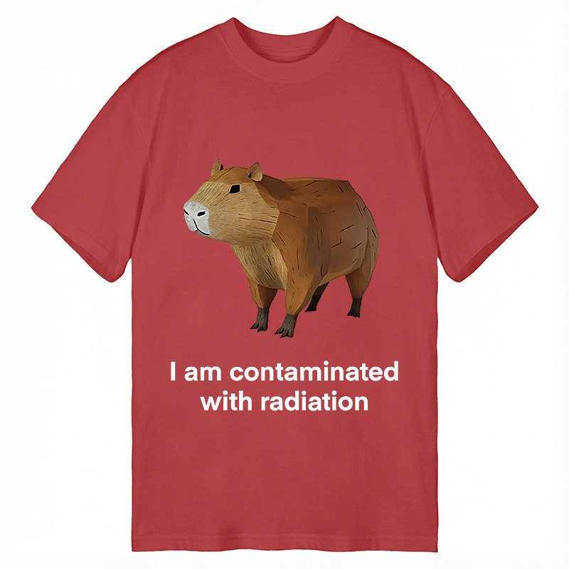 Modecanvas Contaminated Capybara DTG Printing Classic T-Shirt-modecanvas