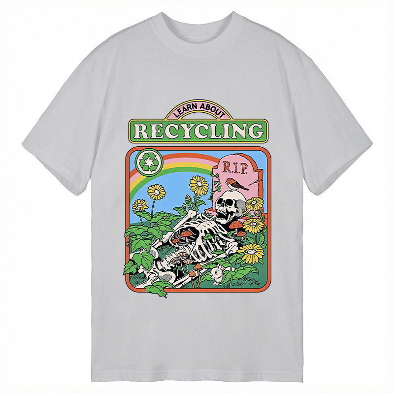 Modecanvas Recycling Life DTG Printing Classic T-Shirt-modecanvas
