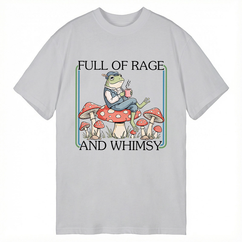 Modecanvas Full Of Rage and Whimsy Frog DTG Printing Classic T-Shirt-modecanvas