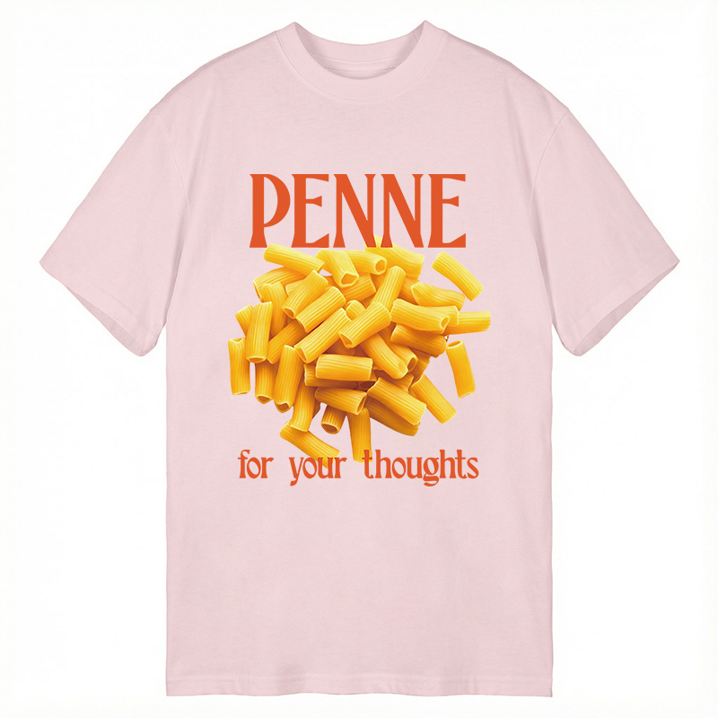 Modecanvas Penne For Your Thoughts DTG Printing Classic T-Shirt-modecanvas