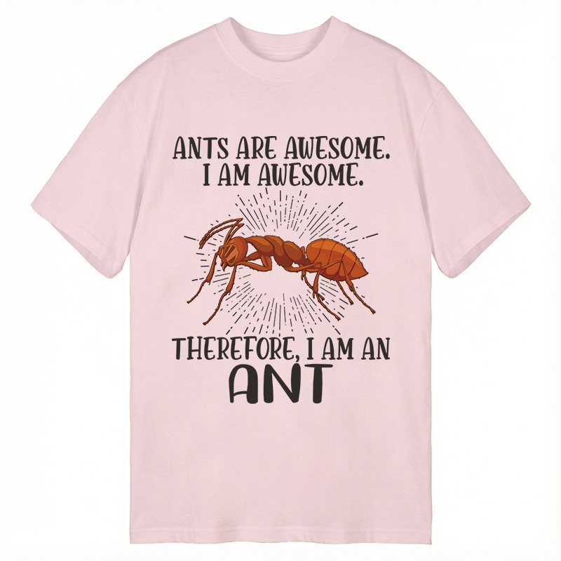Modecanvas Funny Awesome Ant DTG Printing Classic T-Shirt-modecanvas