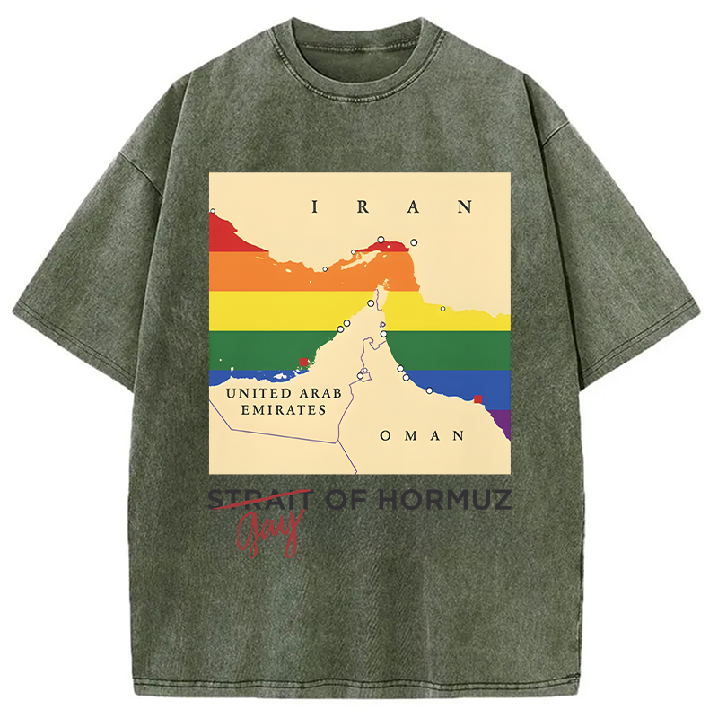 Modecanvas Gay of Hormuz DTG Printing Washed T-Shirt