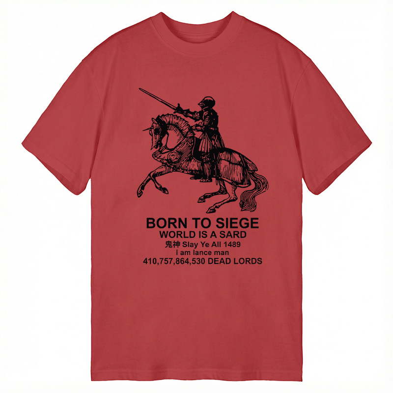 Modecanvas Born to Siege DTG Printing Classic T-Shirt-modecanvas