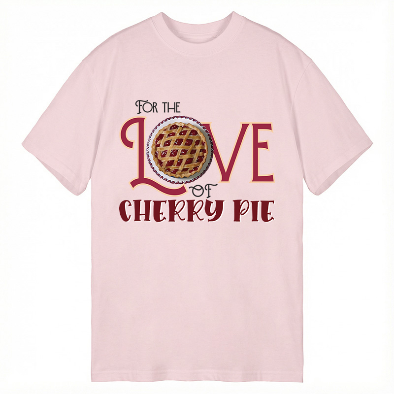 Modecanvas For the Love of Cherry Pie DTG Printing Classic T-Shirt-modecanvas
