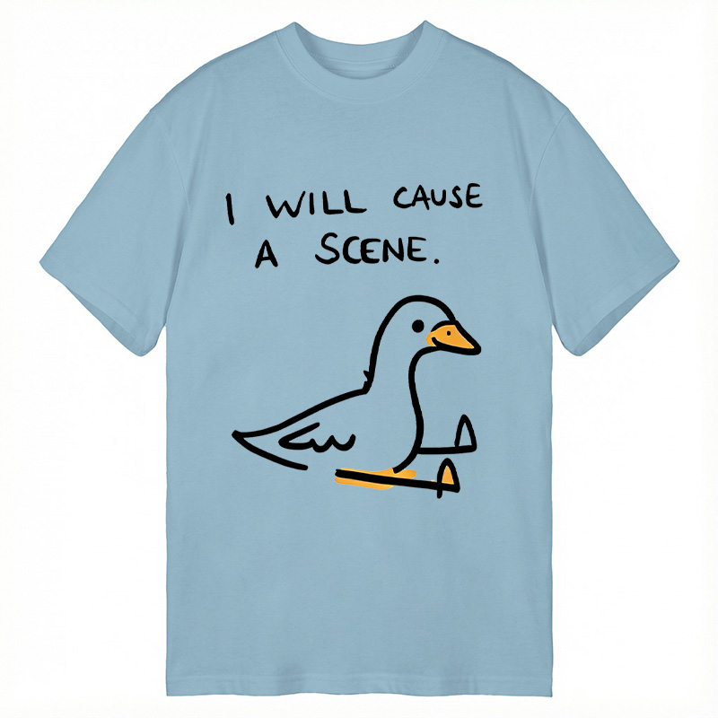 Modecanvas Pigeon Cause Trouble Meme DTG Printing Classic T-Shirt-modecanvas