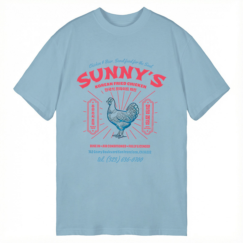 Modecanvas Korean Fried Chicken DTG Printing Classic T-Shirt-modecanvas