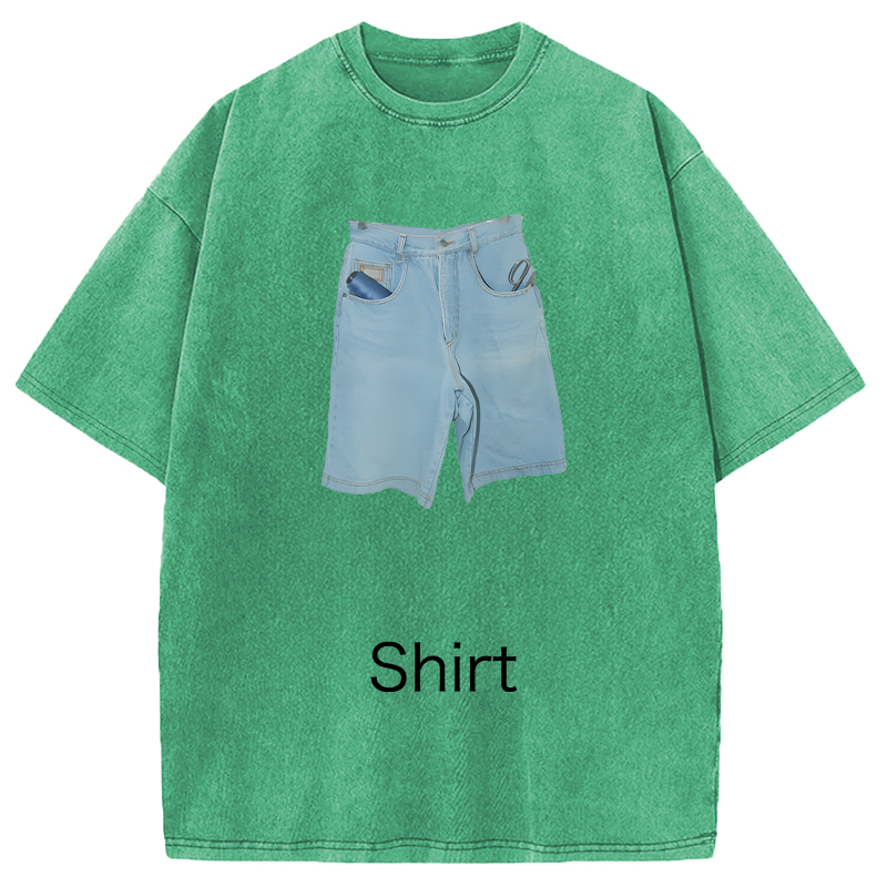 Modecanvas Weirdcore Clothing DTG Printing Washed T-Shirt