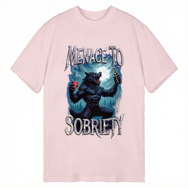 Modecanvas Menace To Sobriety DTG Printing Classic T-Shirt-modecanvas