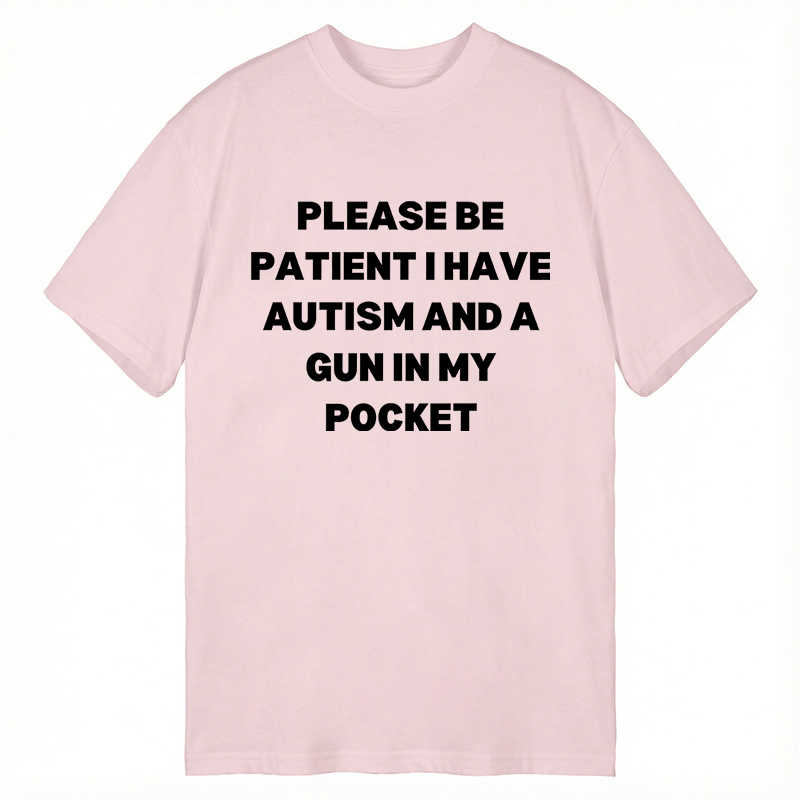 Modecanvas A Gun in My Pocket DTG Printing Classic T-Shirt-modecanvas