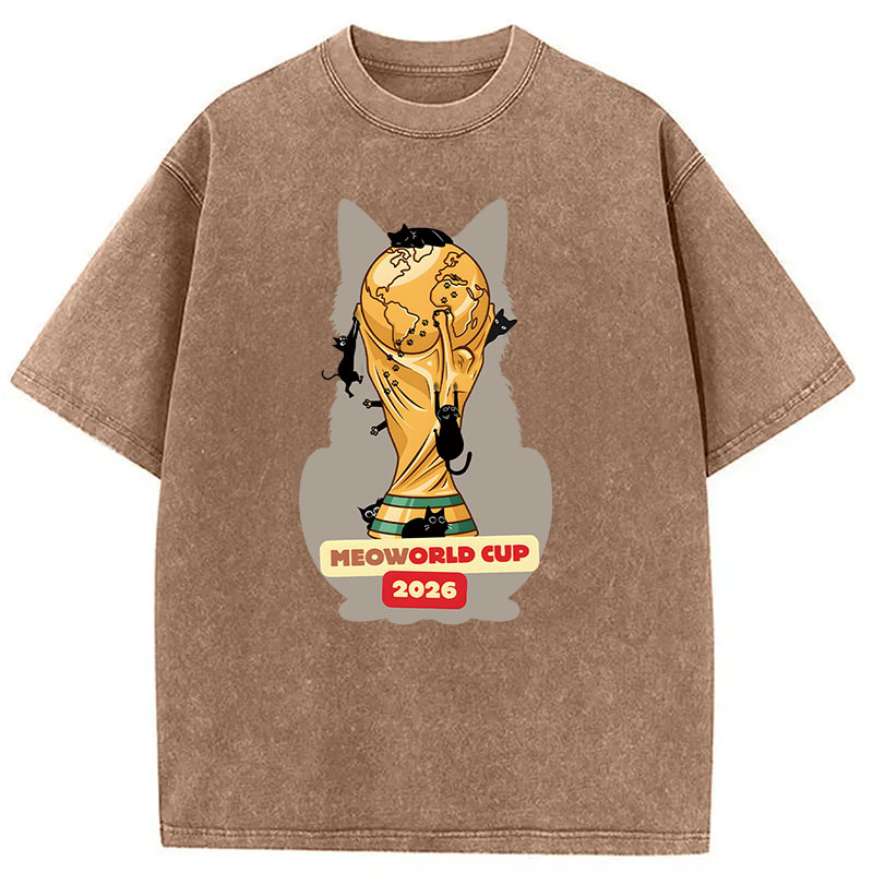 Modecanvas Meoworld Cup 2026 DTG Printing Washed T-Shirt