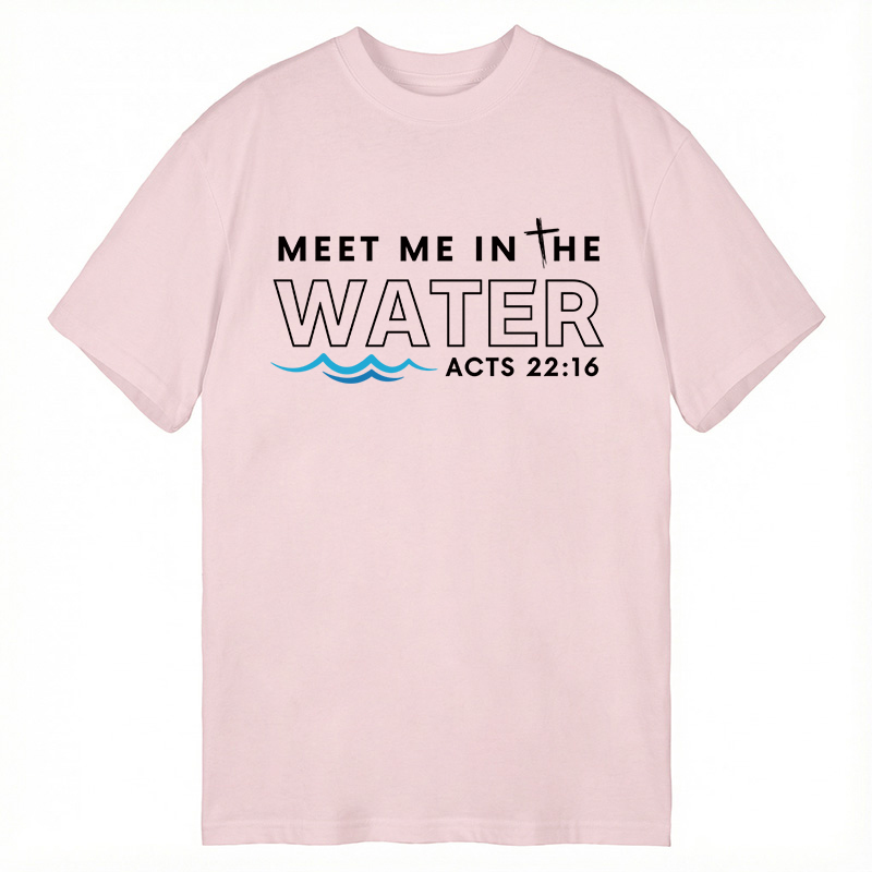 Modecanvas Meet me in the water DTG Printing Classic T-Shirt-modecanvas