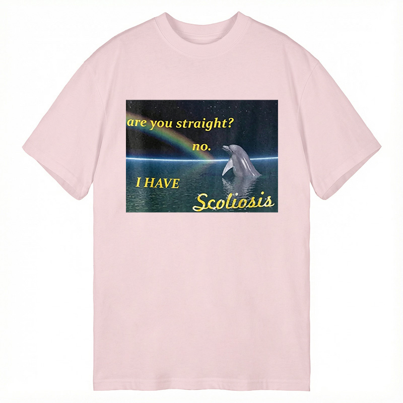 Modecanvas I Have Scoliosis Funny DTG Printing Classic T-Shirt-modecanvas