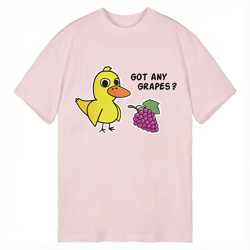 Modecanvas Got Any Grapes Duck Song DTG Printing Classic T-Shirt-modecanvas