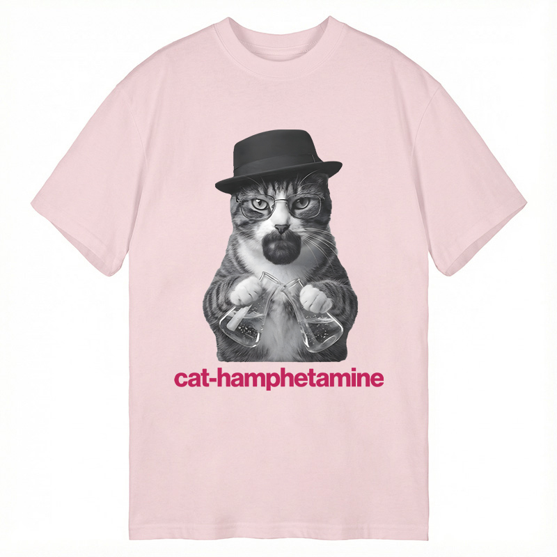 Modecanvas Breaking Bad Inspired Cat DTG Printing Classic T-Shirt-modecanvas