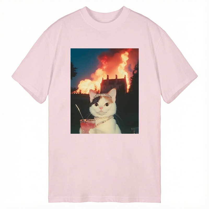 Modecanvas Chill Cat Meme DTG Printing Classic T-Shirt-modecanvas