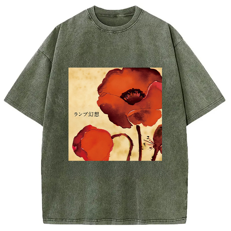 Modecanvas Gensou Lamp Band Washed T-Shirt