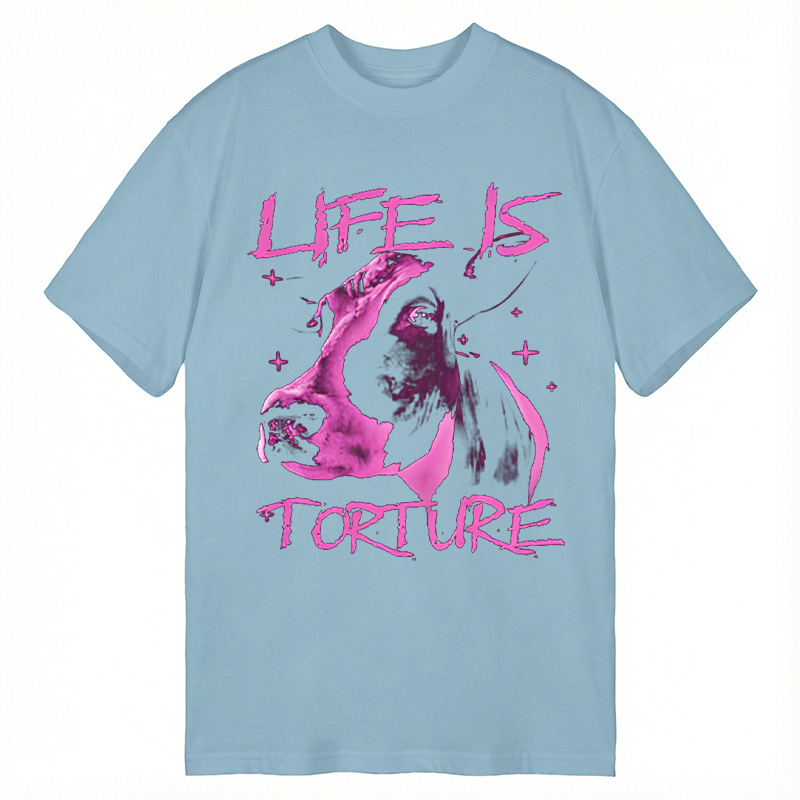 Modecanvas Life is Torture Funny DTG Printing Classic T-Shirt-modecanvas