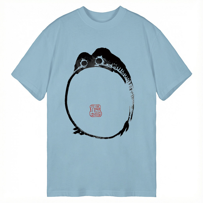 Modecanvas Sad Frog Japanese Art DTG Printing Classic T-Shirt-modecanvas