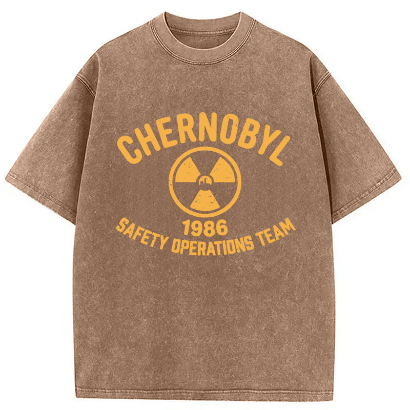 Modecanvas Chernobyl 1986 DTG Printing Washed T-Shirt