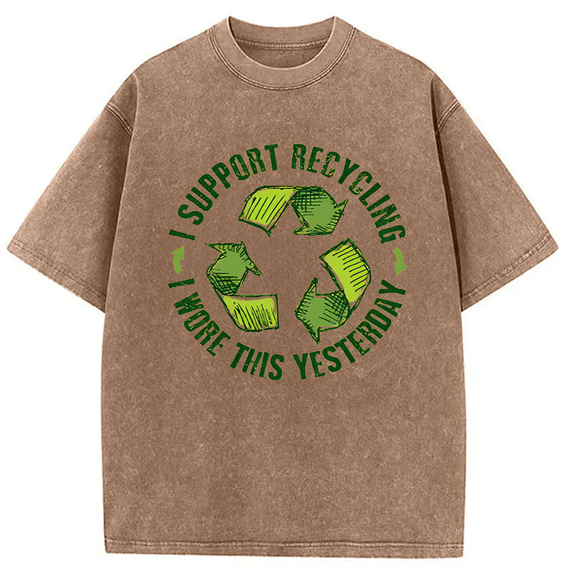 Modecanvas Eco Humor DTG Printing Washed T-Shirt