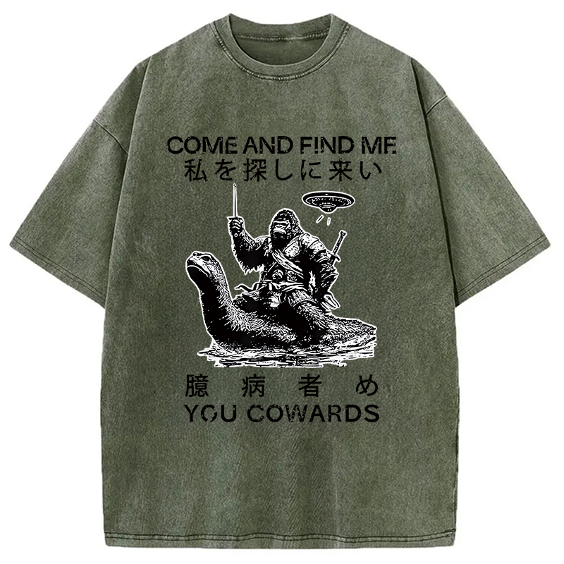 Modecanvas Come and Find Me You Washed T-Shirt