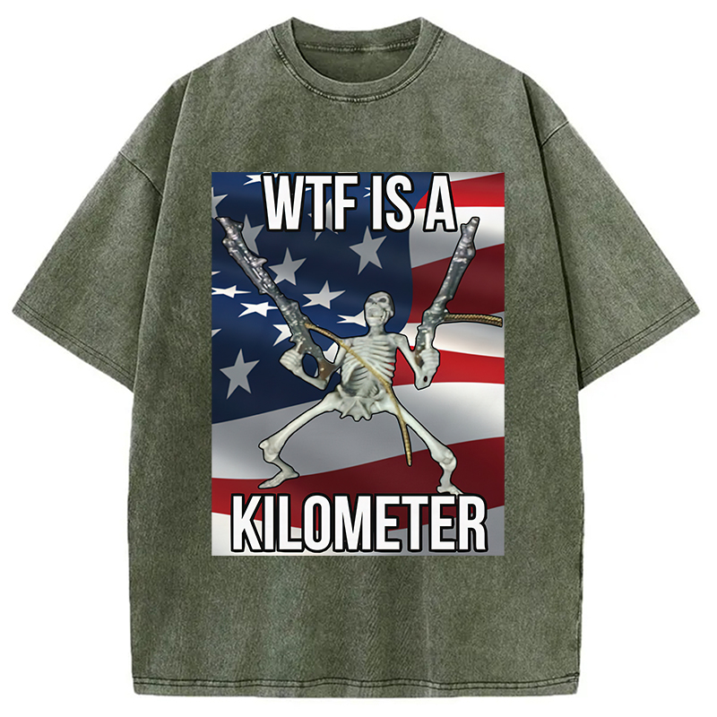 Modecanvas WTF Is A Kilometer Washed T-Shirt