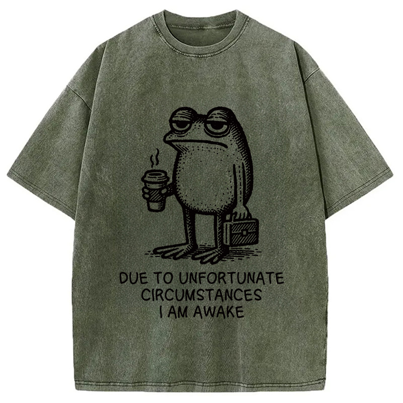 Modecanvas Decadent Frog Washed T-Shirt