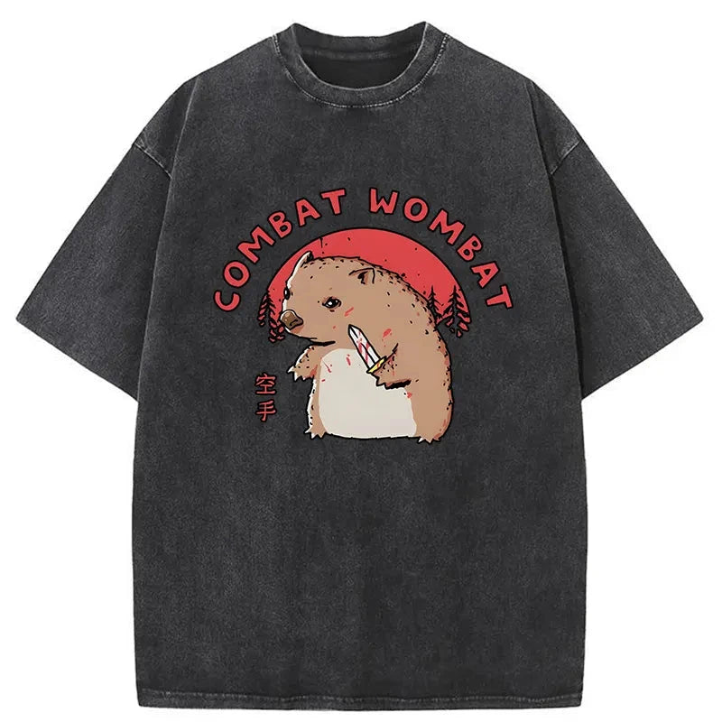 Modecanvas Combat Wombat Japan Washed T-Shirt