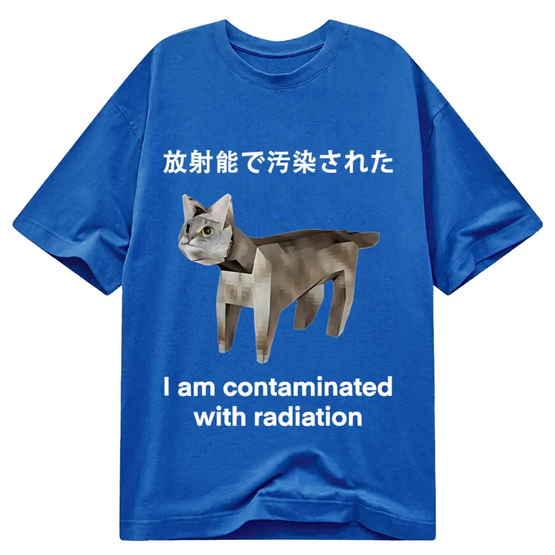 Modecanvas Cat Contaminated By Radiation DTG Printing Classic T-Shirt-modecanvas