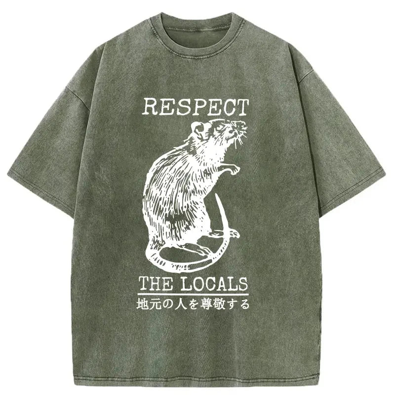Modecanvas Esteem Local Rats Washed T-Shirt