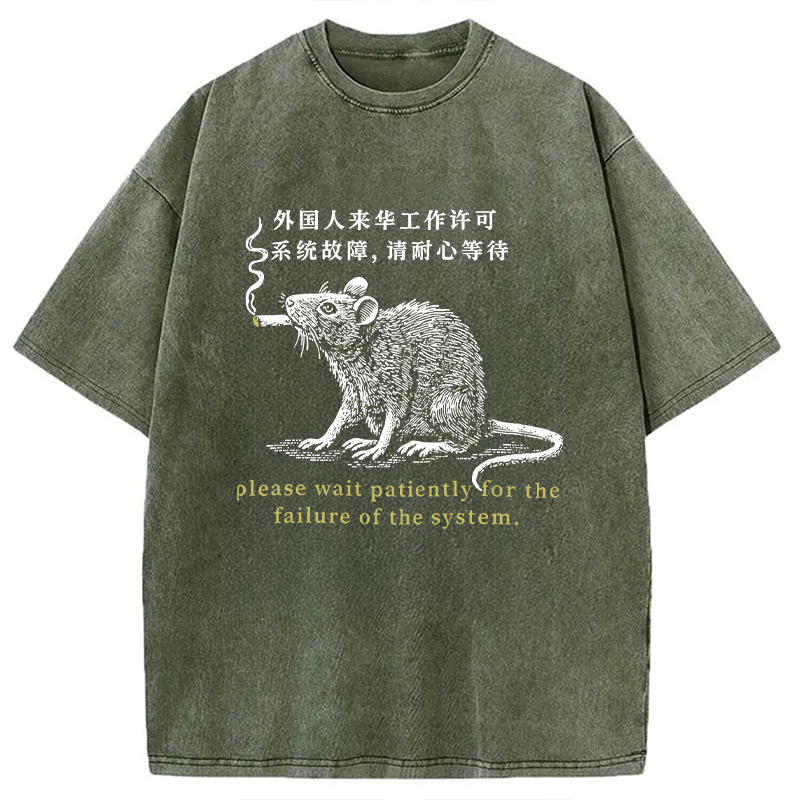 Modecanvas Travel Permit Washed T-Shirt