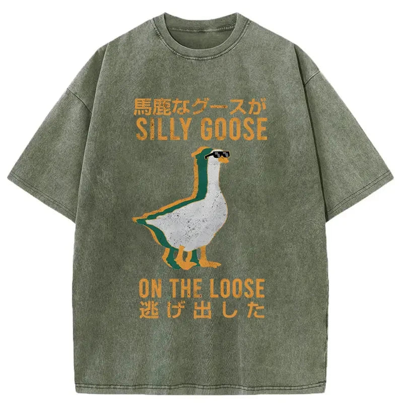Modecanvas Silly Goose Japanese Washed T-Shirt