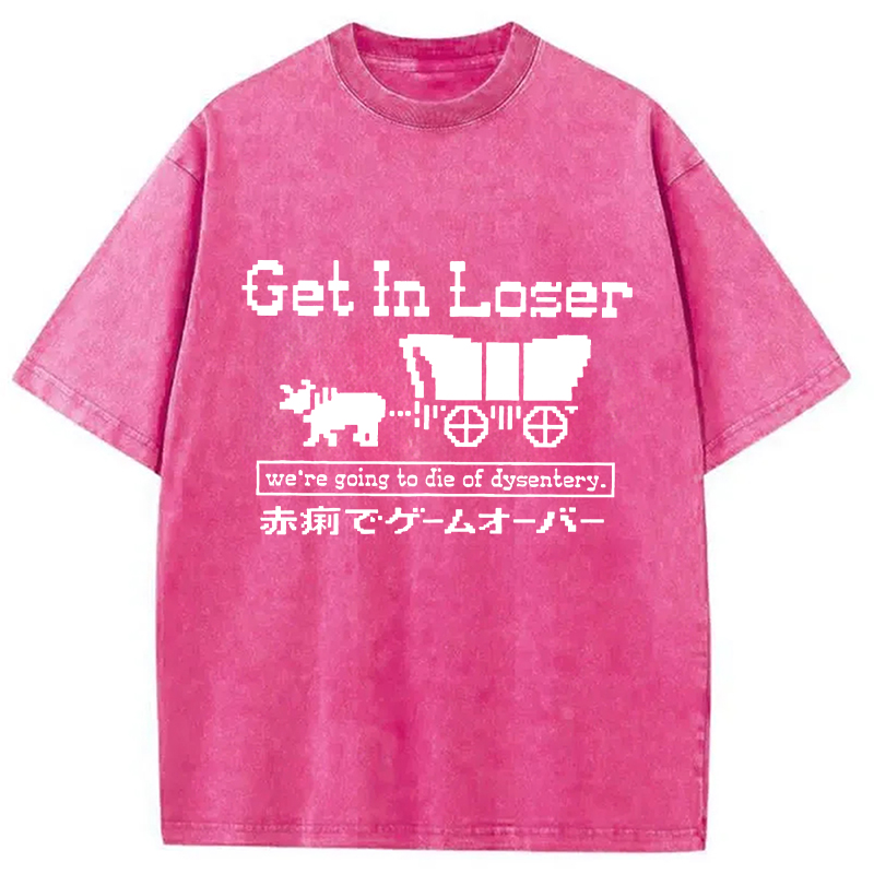 Modecanvas Died Of Dysentery Washed T-Shirt