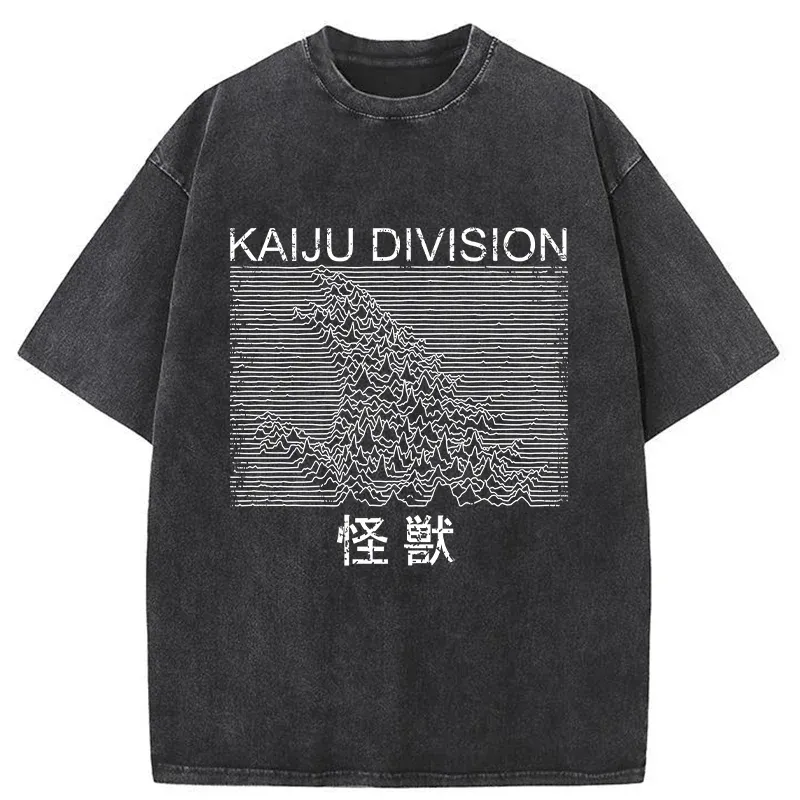 Modecanvas Music Monster Washed T-Shirt-modecanvas